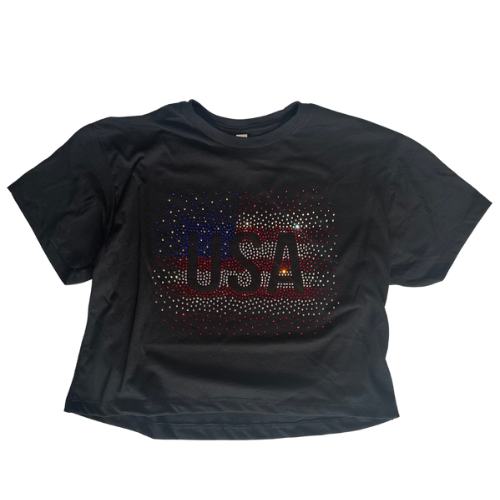 Bling USA Crop Top